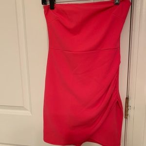 Pink Charlotte Russe Strapless Dress